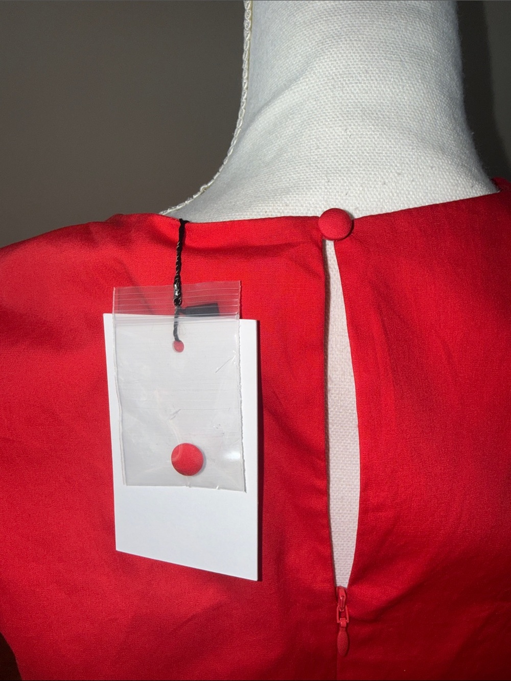 Sugarlips Elliana color block crew neck cotton shift dress  pink and red NWT - Picture 5 of 9